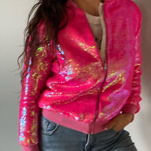 BARBIE core sequent zip up bomber jacket - Picture 1 of 14